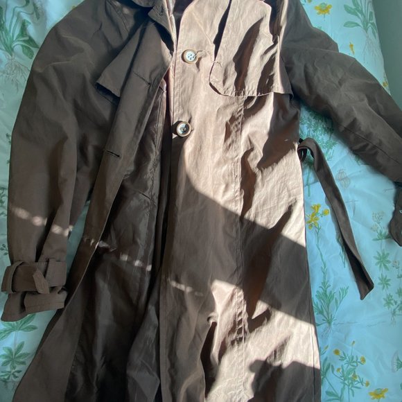 Vintage Anne Weyburn brown trench coat - Picture 2 of 3